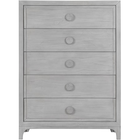 5-Drawer Chest in Washed White