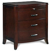 Transitional 3-Drawer Charging Station Nightstand