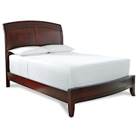 California King Panel Bed w/ Arched Headboard 