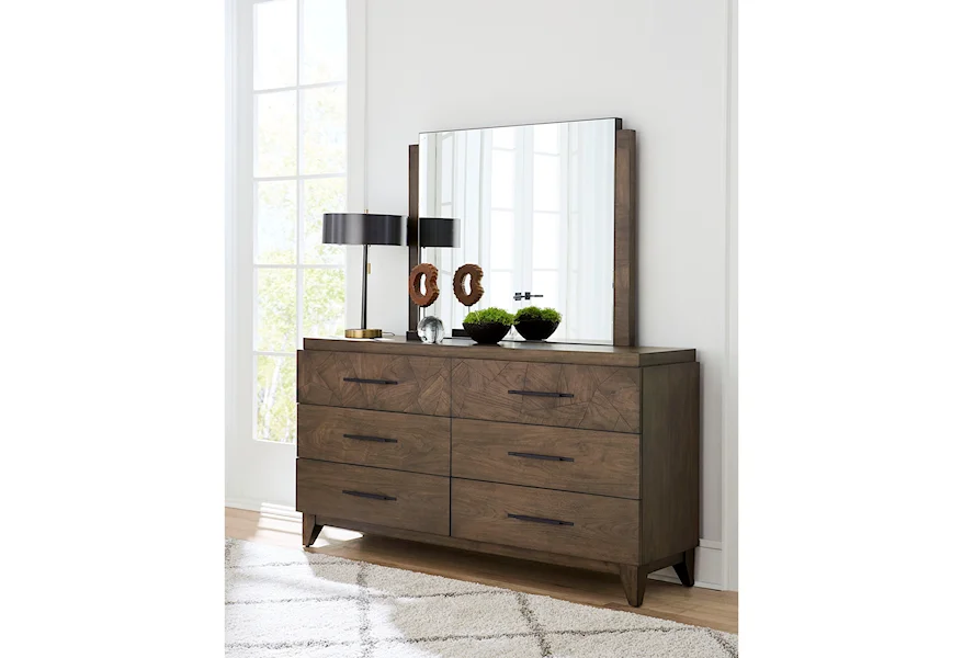 Broderick Dresser and Mirror Set by Modus International at Reeds Furniture