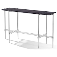 Contemporary Smoked Glass Console Table