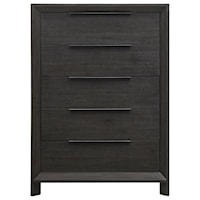 Contemporary Chest of Drawers with Felt-Lined Drawer