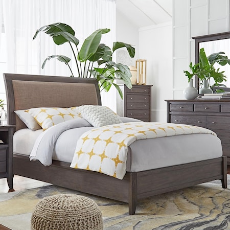 Queen Low Profile Sleigh Bed