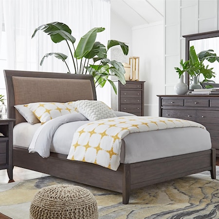 King Low Profile Sleigh Bed