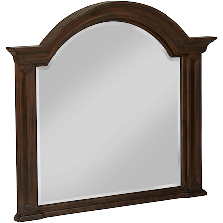 Solid Wood Beveled Glass Mirror