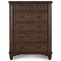Solid Wood 6-Drawer Chest