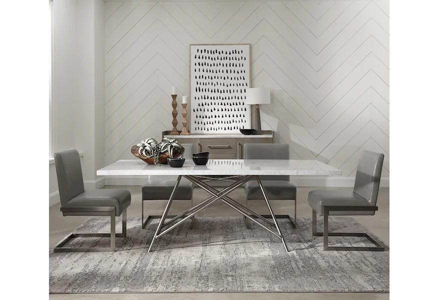 Coral 5-Piece Dining Table Set by Modus International at Reeds Furniture