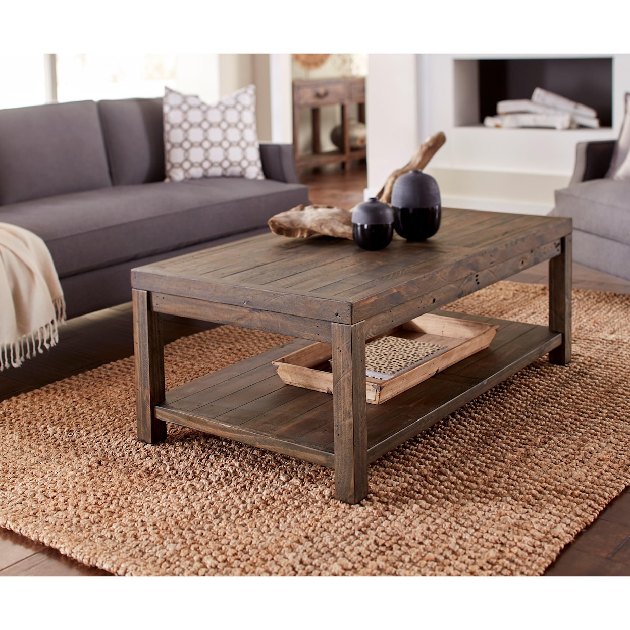 Modus International Craster   Reclaimed Wood Coffee Table