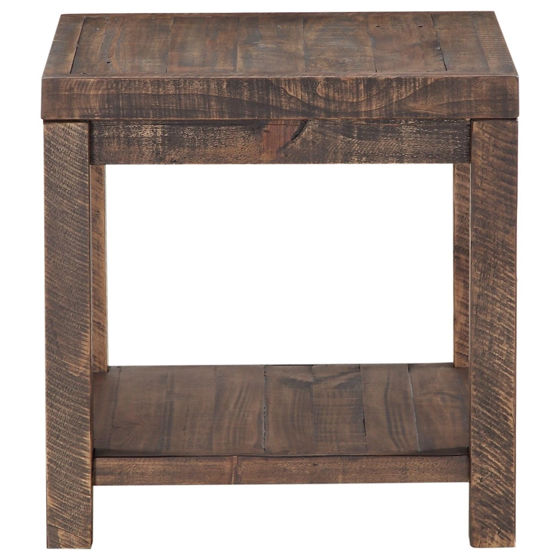 Modus Furniture Craster   Reclaimed Wood Side Table