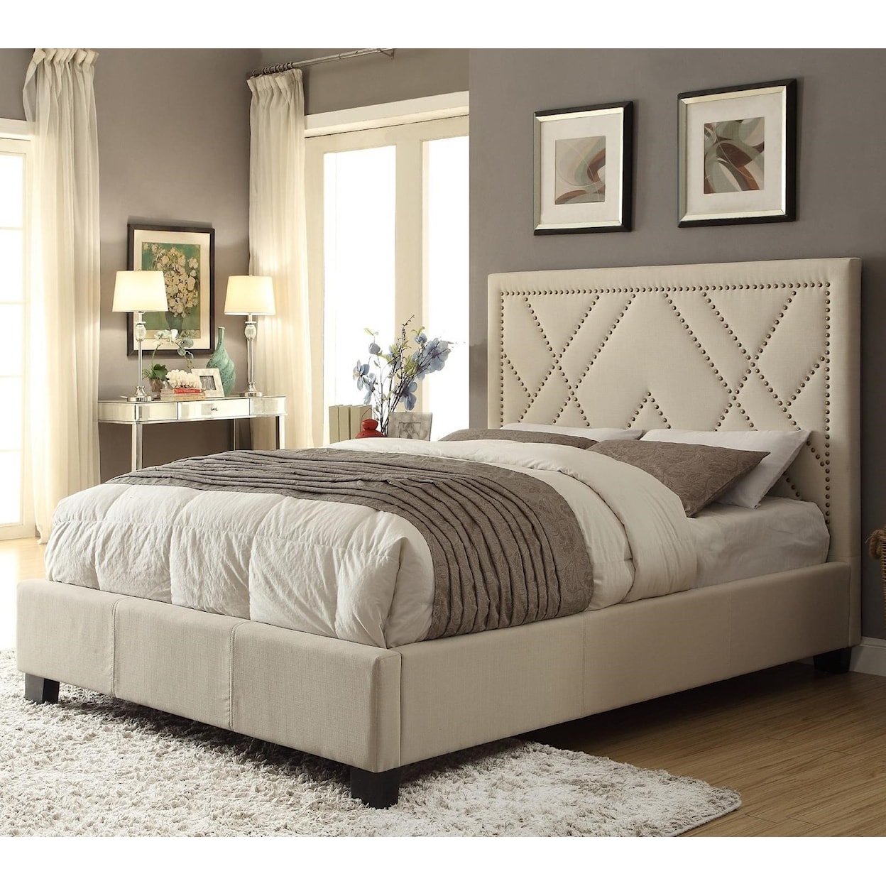 Modus International Geneva King Vienne Platform Storage Bed