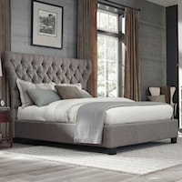 Full Melina Upholstered Platform Storage Bed with Diamond Tufting