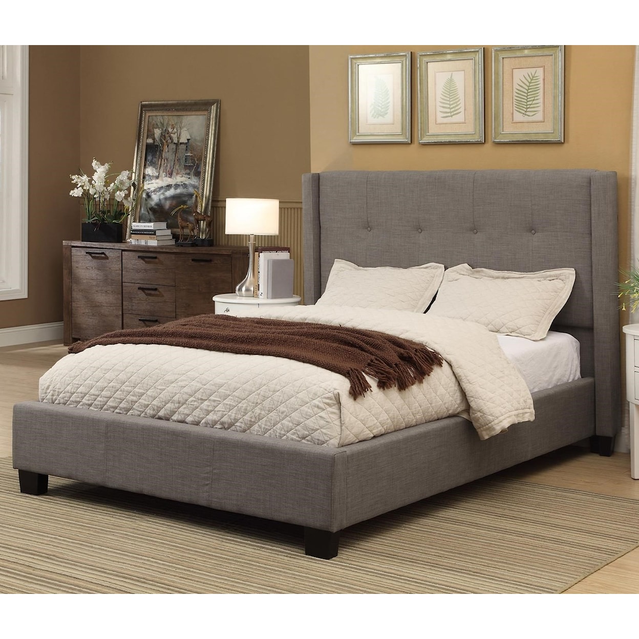 Modus International Geneva Full Madeleine Platform Storage Bed