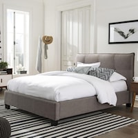 Queen Adona Upholstered Platform Storage Bed with Buttonless Tufting