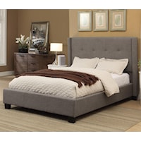 Queen Madeleine Upholstered Platform Storage Bed with Button Tufting