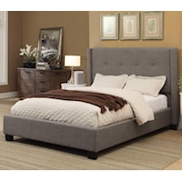 King Madeleine Upholstered Platform Storage Bed with Button Tufting