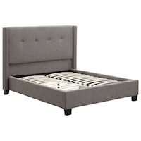 Full Madeleine Upholstered Platform Bed with Button Tufting