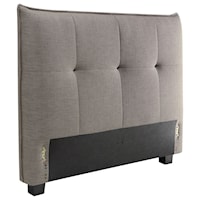 King Adona Upholstered Headboard with Buttonless Tufting