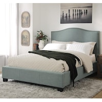 Full Ariana Upholstered Platform Storage Bed with Arched Headboard