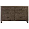 Modus International Hadley 6-Drawer Dresser in Onyx