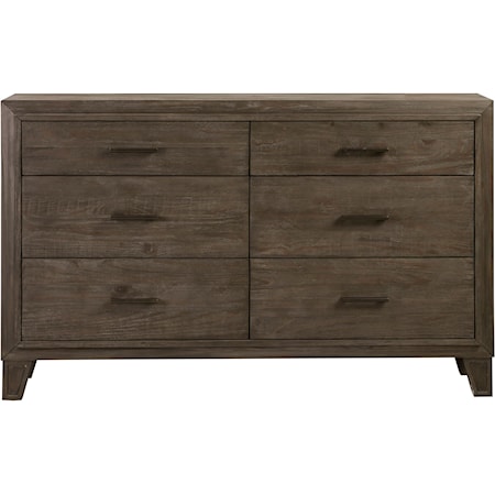 6-Drawer Dresser in Onyx