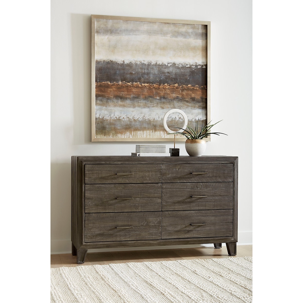 Modus International Hadley 6-Drawer Dresser in Onyx