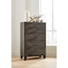 Modus International Hadley 5-Drawer Chest in Onyx