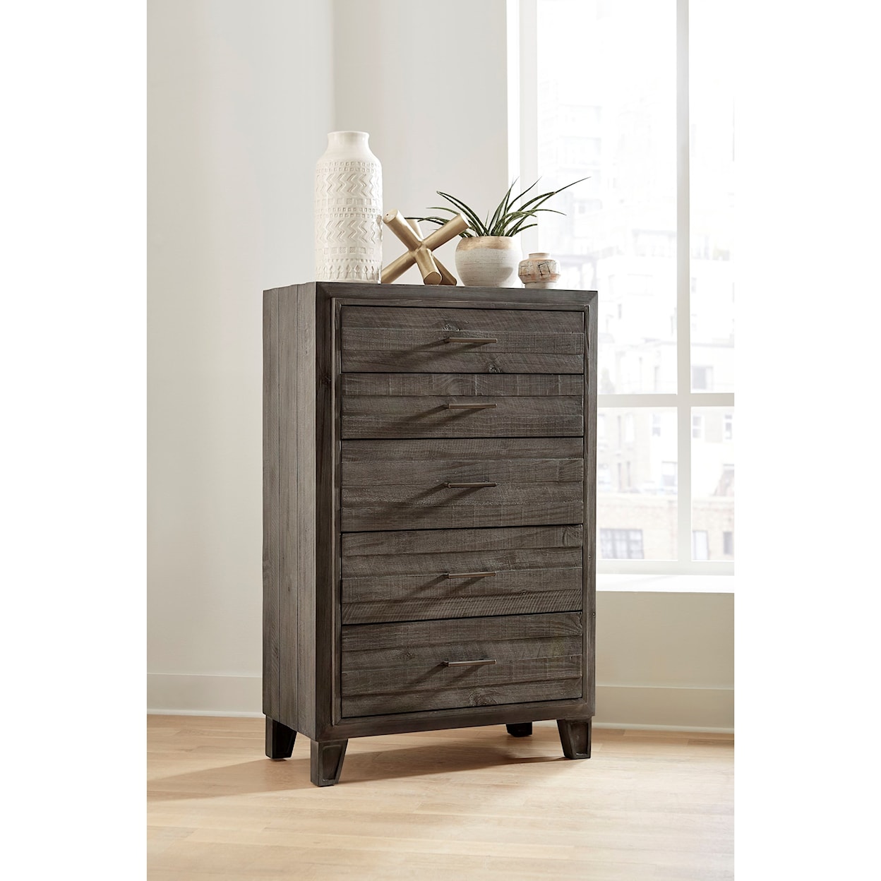 Modus International Hadley 5-Drawer Chest in Onyx