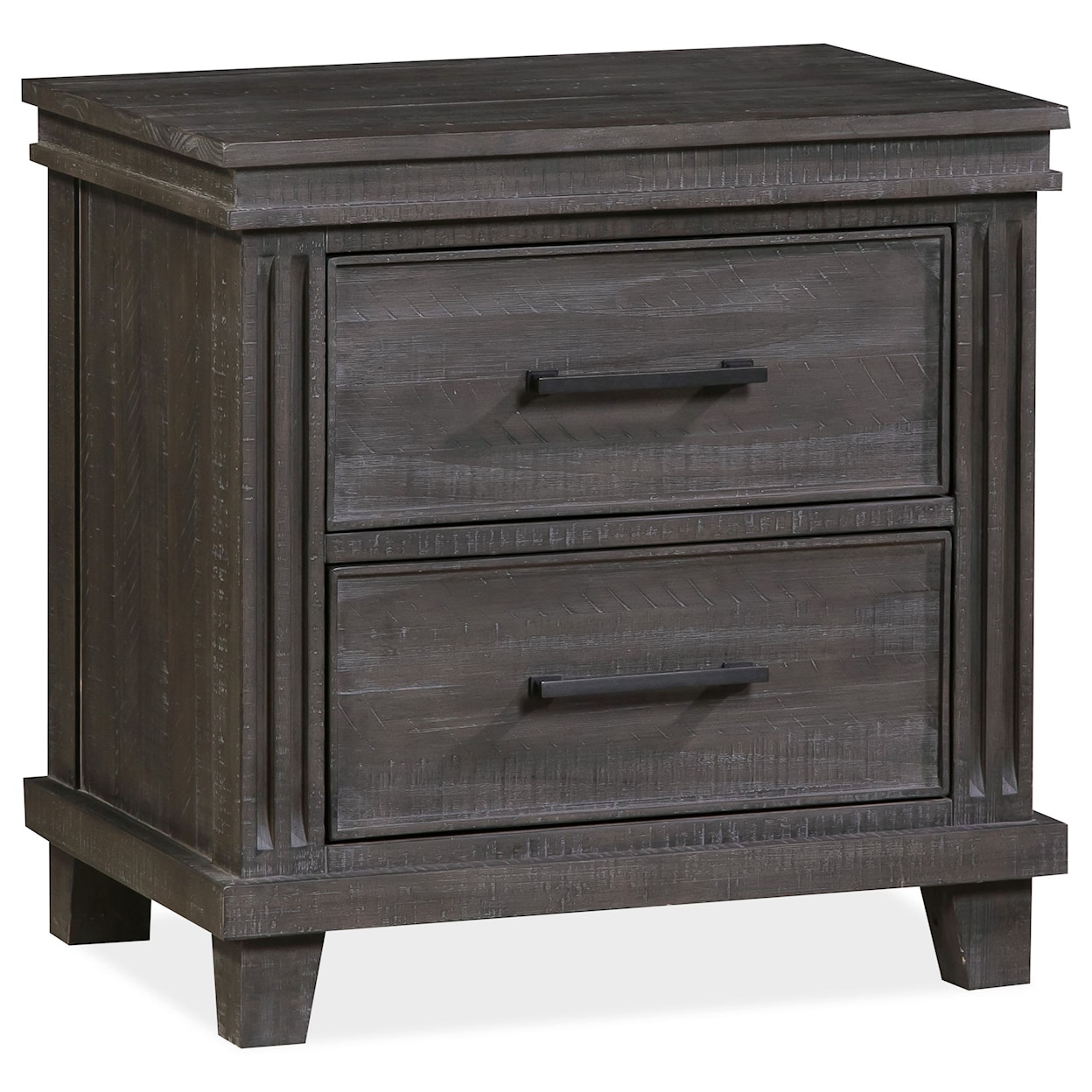 Modus International Hampton Bay 2-Drawer Nightstand in Onyx