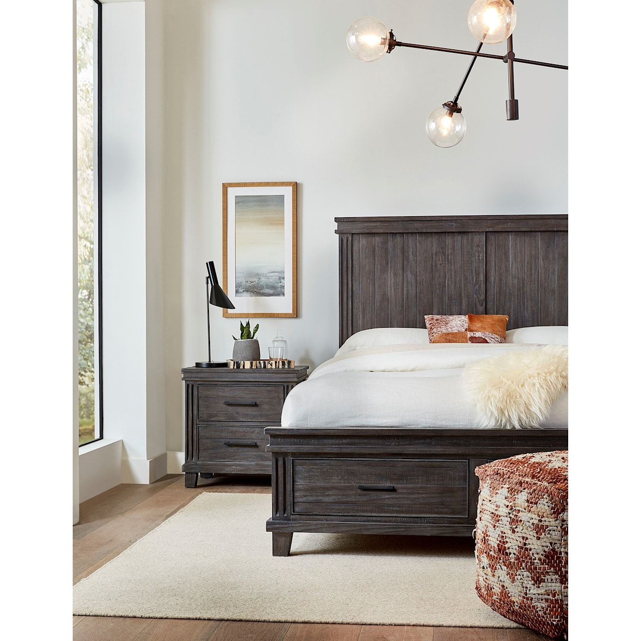 Modus International Hampton Bay Full Storage Bed in Onyx