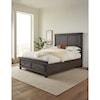 Modus International Hampton Bay Queen Storage Bed in Onyx