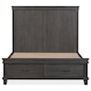 Modus International Hampton Bay Queen Storage Bed in Onyx