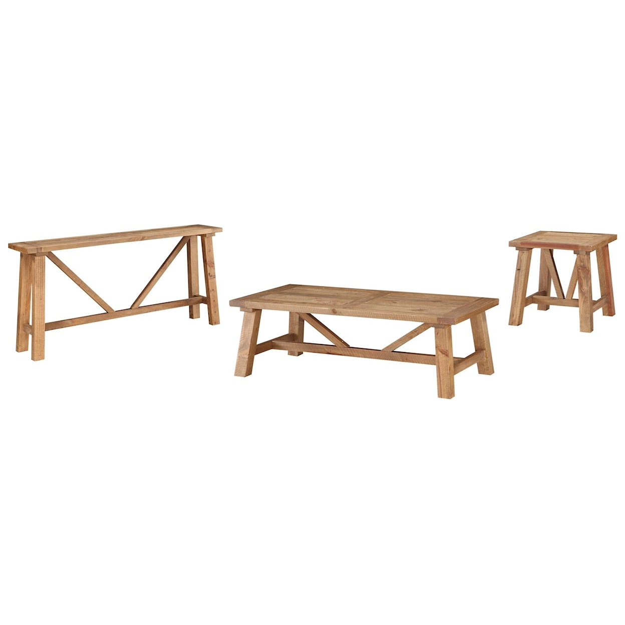 Modus International Harby  Reclaimed Wood Side Table