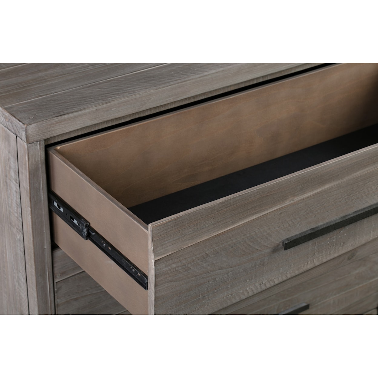 Modus International Hearst Solid Wood 2-Drawer Nighstand in Sahara Ta