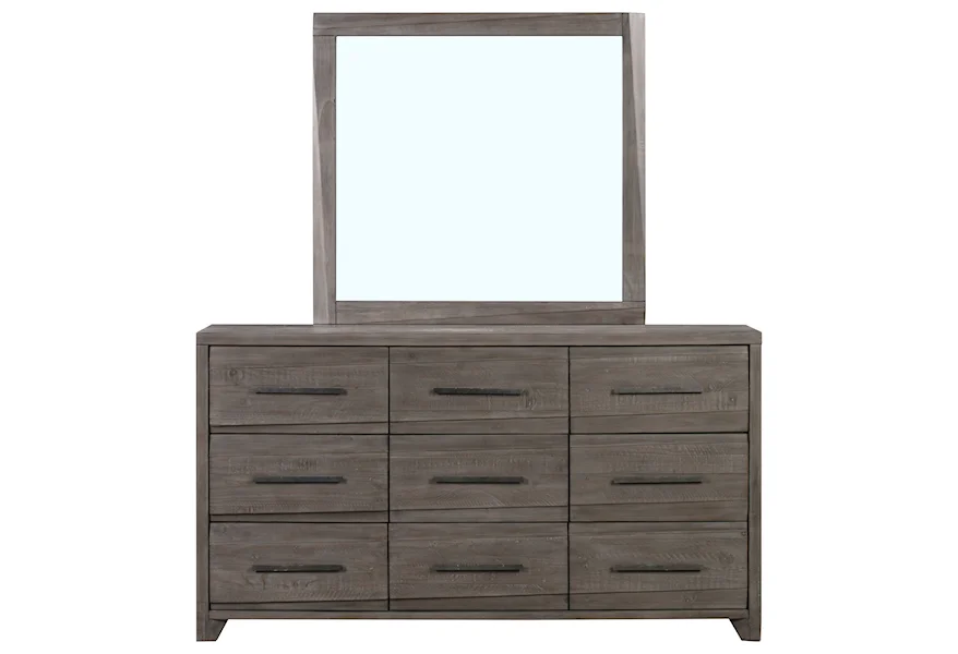 Hearst Solid Wood Dresser & Mirror by Modus International at Reeds Furniture