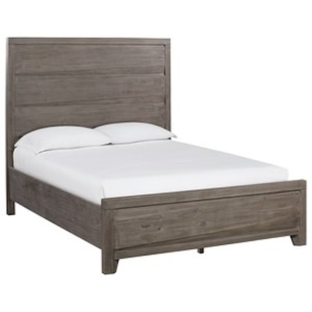 Solid Wood Full Panel Bed