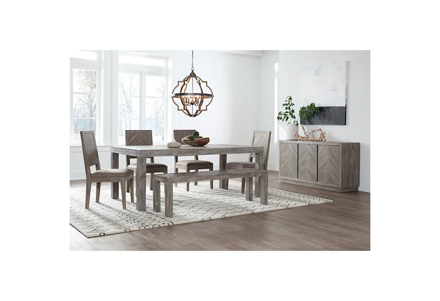 Herringbone Formal Dining Room Group by Modus International at Reeds Furniture