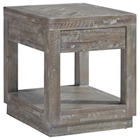 Contemporary 2-Drawer End Table