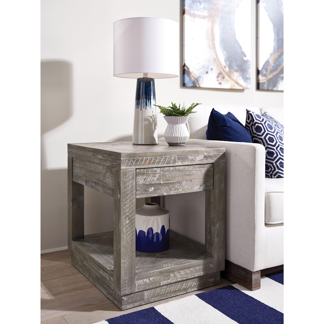 Modus International Herringbone End Table