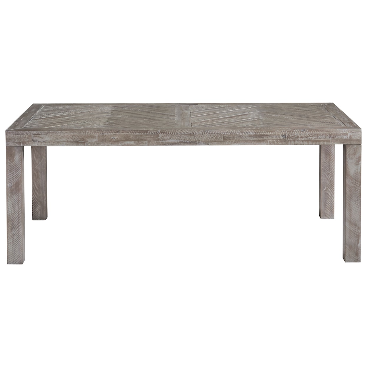 Modus International Herringbone Extension Table in Rustic Latte