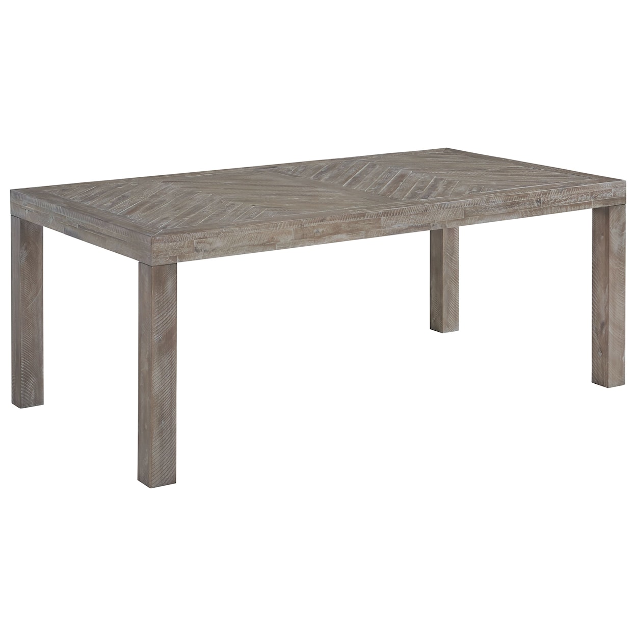 Modus International Herringbone Extension Table in Rustic Latte