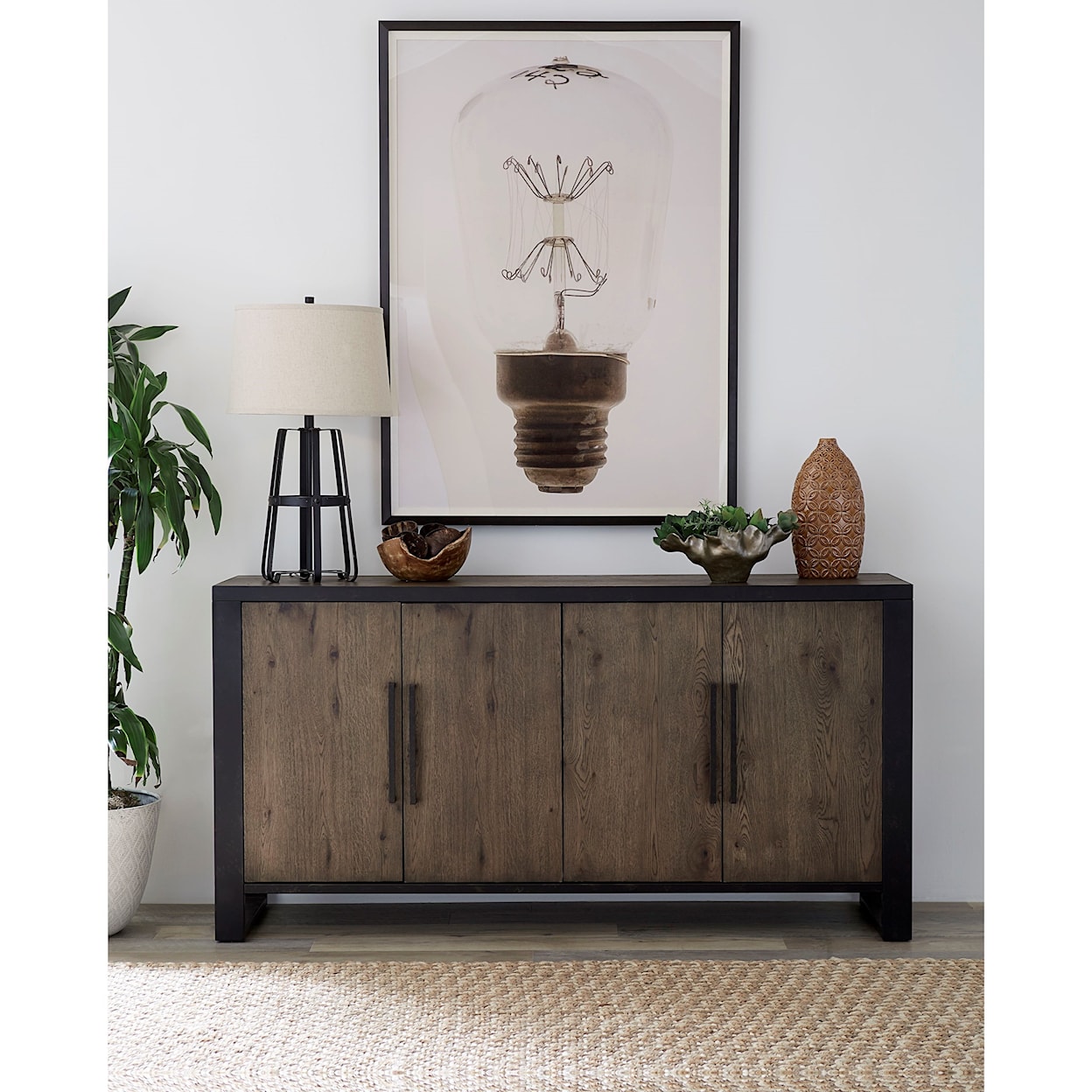 Modus International Hudson Sideboard in Shadow Grey