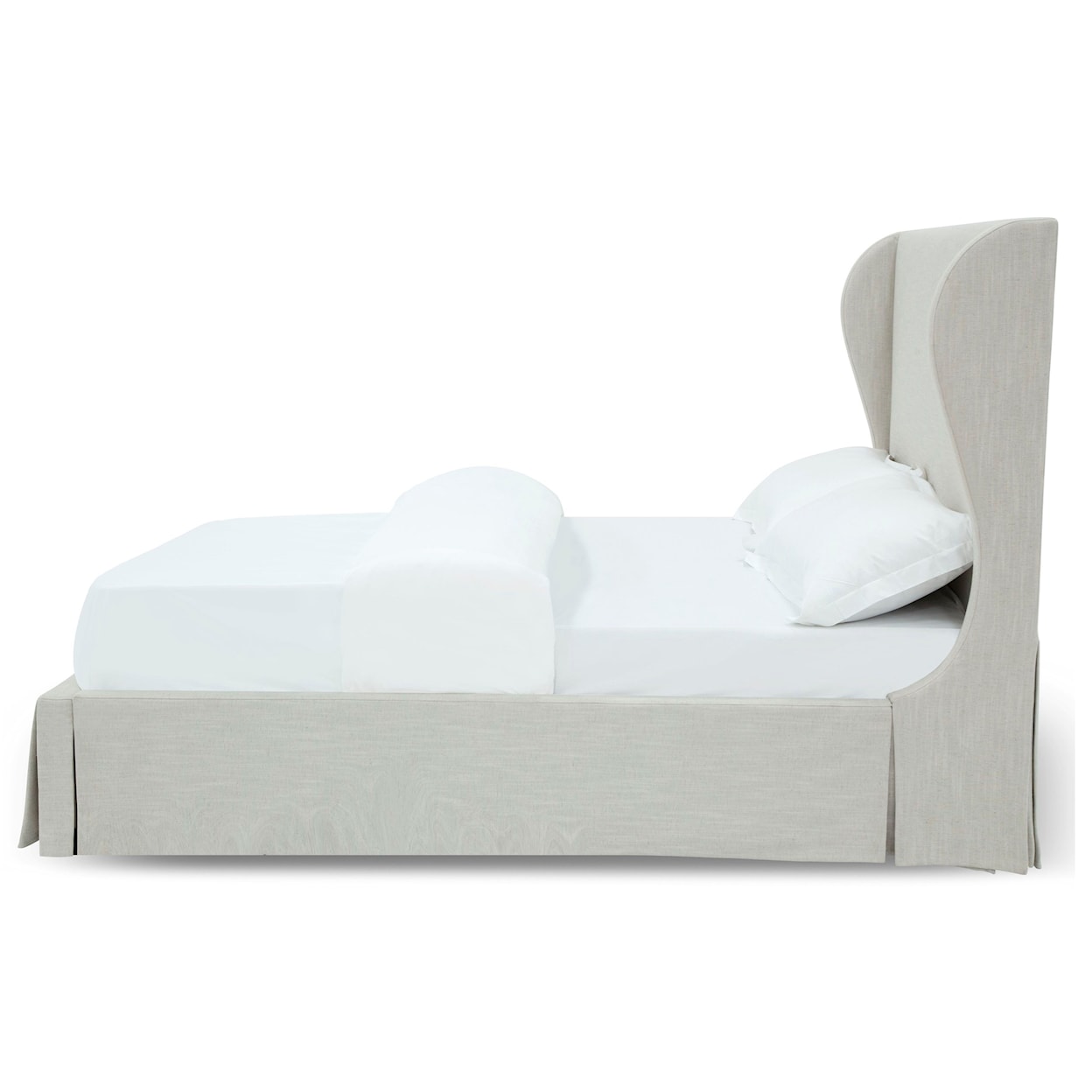 Modus International Juliette Hera Queen Upholstered Skirted Panel Bed