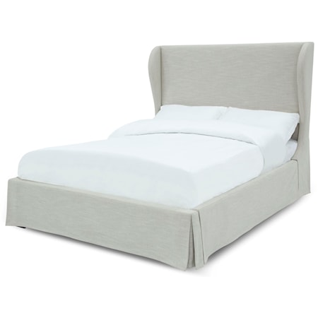 Hera Queen Upholstered Skirted Storage Bed