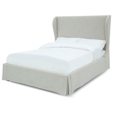 Hera Queen Upholstered Skirted Storage Bed