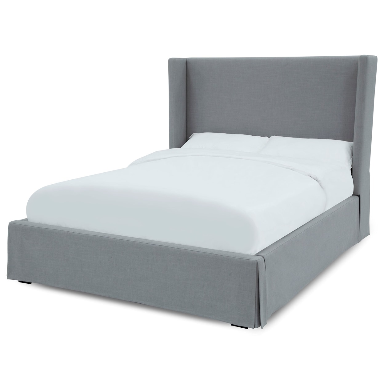 Modus International Juliette Cresta Queen Upholstered Skirted Panel Bed 