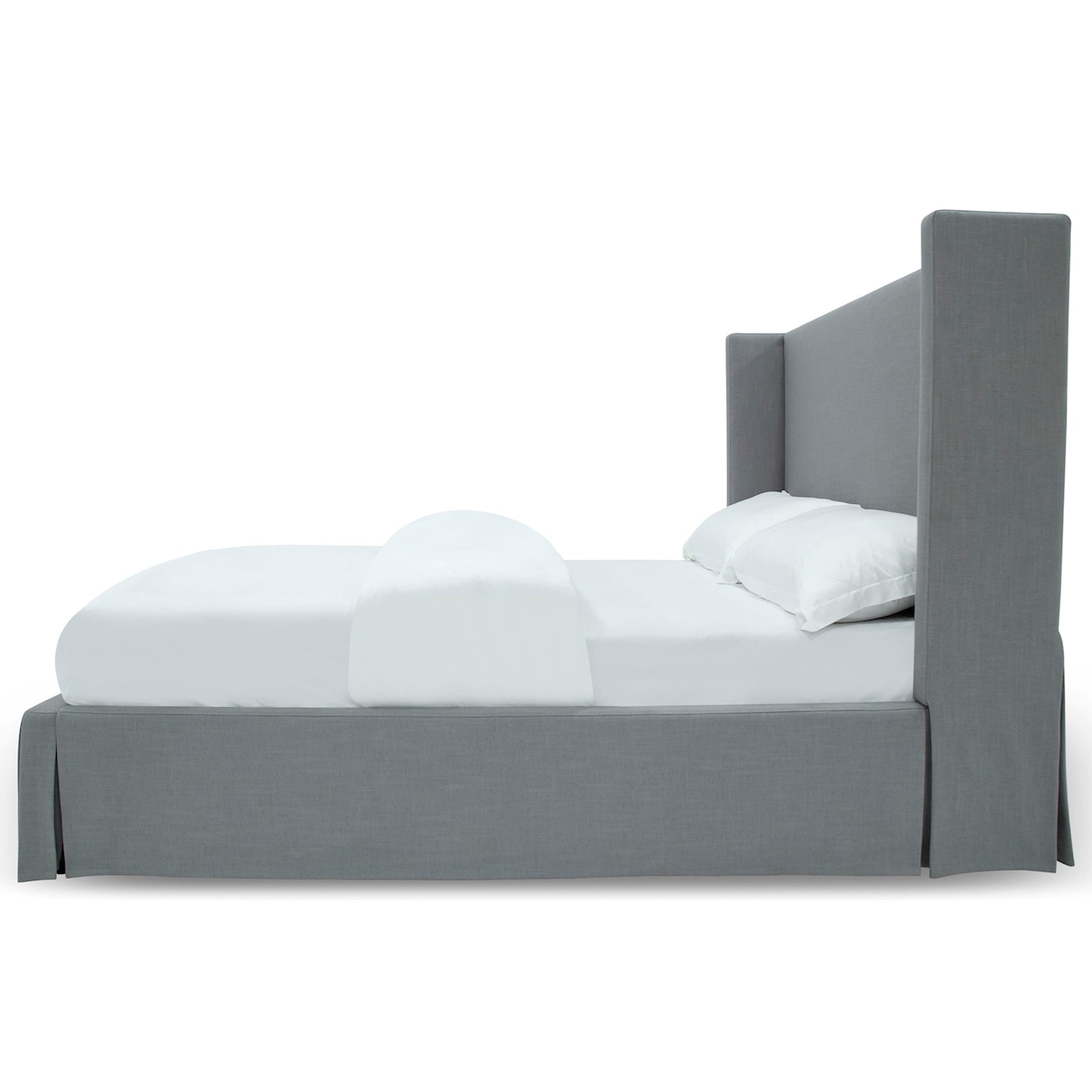 Modus International Juliette Cresta Queen Upholstered Skirted Panel Bed 