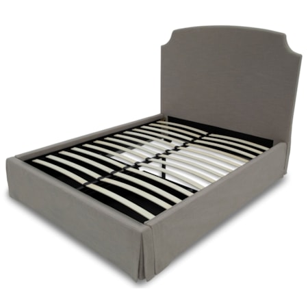 Laurel Cal King Uph Skirt Storage Bed
