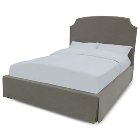 Laurel Cal King Uph Skirt Storage Bed