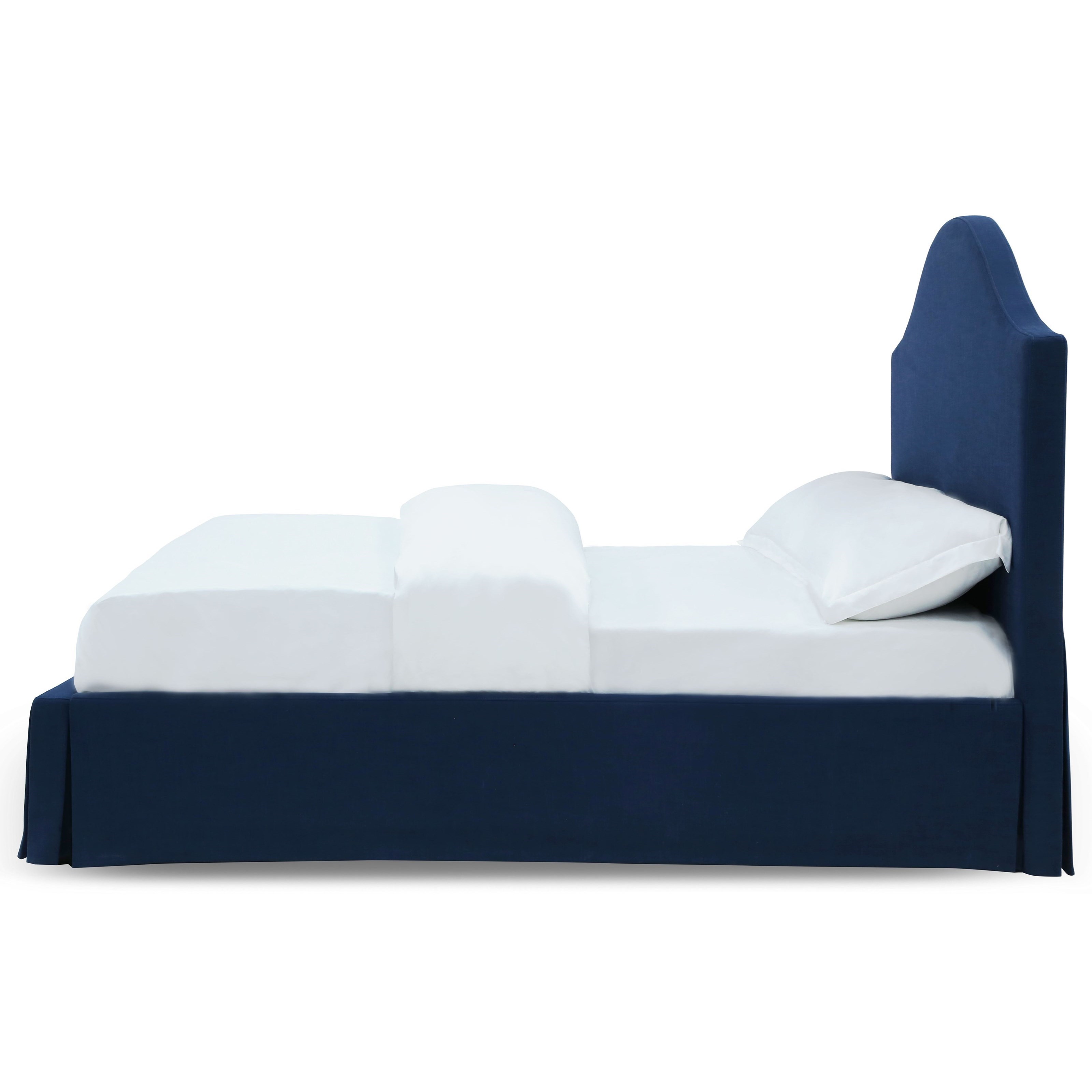 Modus Furniture Juliette Sur Full Upholstered Skirted Panel Bed 