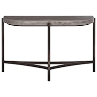 Contemporary Console Table with Concrete Top